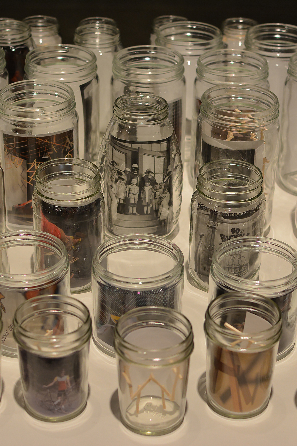 Glass Jars before the opening.